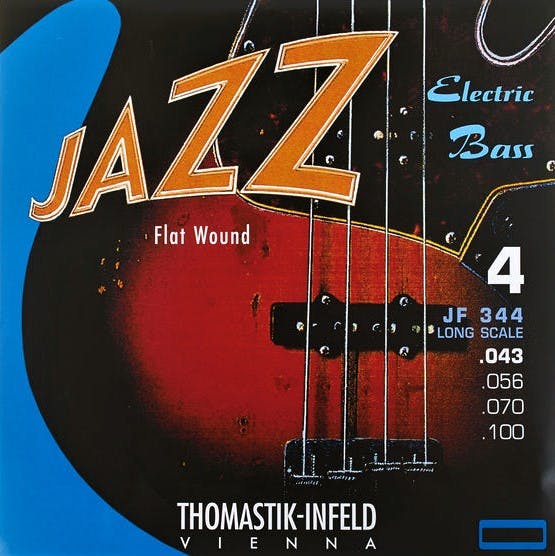 Thomastik Infeld Jazz Bass Flatwound 4 String Bass String Set 43 100